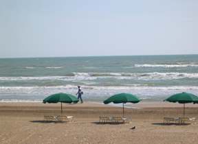 beach in Corpus Christi on the Gulf of Mexico